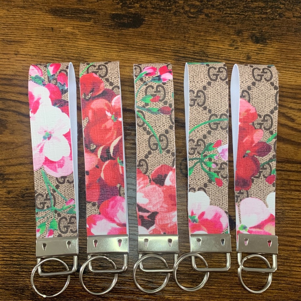 Handmade Flower Designer Inspired Keychains